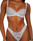 LILUNDERWEAR Chanel Brésilienne Bleu Glacial - culotte brésilienne détail
