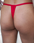 LILUNDERWEAR Lola Tanga Rouge - tanga vue de dos