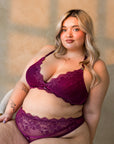 LILUNDERWEAR Serenity Tanga Taille Haute - tanga taille haute vue ensemble