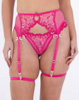 LILUNDERWEAR Lily Porte-Jarretelles Rose - porte-jarretelles vue de face