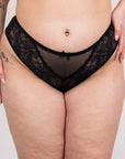 LILUNDERWEAR Briana Brésilienne Noir - culotte brésilienne détail