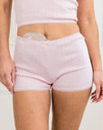 LILUNDERWEAR Fiona Short Rose - lingerie détail