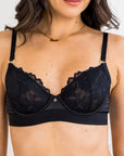 LILUNDERWEAR Casual Balconnet Noir 2.0 - balconnet détail