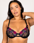 LILUNDERWEAR Violette Balconnet Noir - balconnet détail