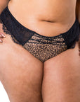 LILUNDERWEAR Gaïa Brésilienne Léopard - culotte brésilienne détail