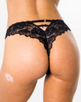 LILUNDERWEAR Aphrodisiac Brésilienne Noir - culotte brésilienne vue de dos