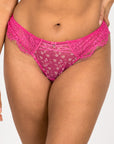 LILUNDERWEAR Gaïa Brésilienne Rose - culotte brésilienne vue de face