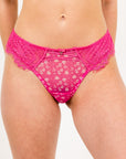 LILUNDERWEAR Gaïa Brésilienne Rose - culotte brésilienne détail