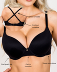 Cloudy Soutien-gorge Balconnet Push-up à Armatures