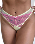 LILUNDERWEAR Amalia Tanga Jaune - tanga vue de face
