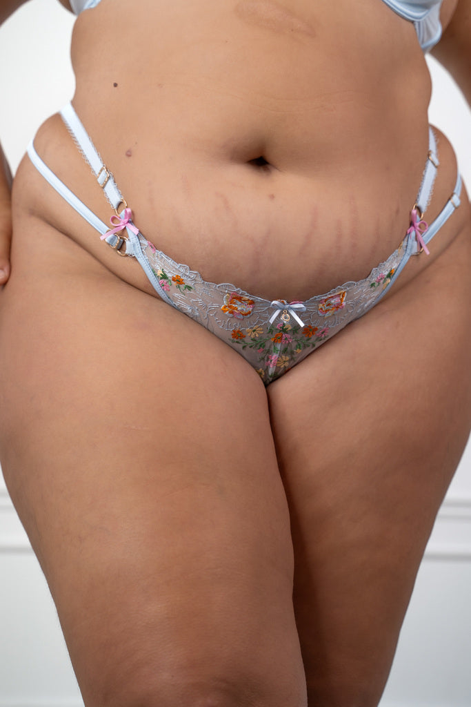 FINAL SALE - Scarlet Thong Baby Blue