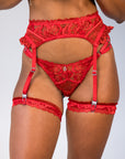 Chanel Garter-Belt Red