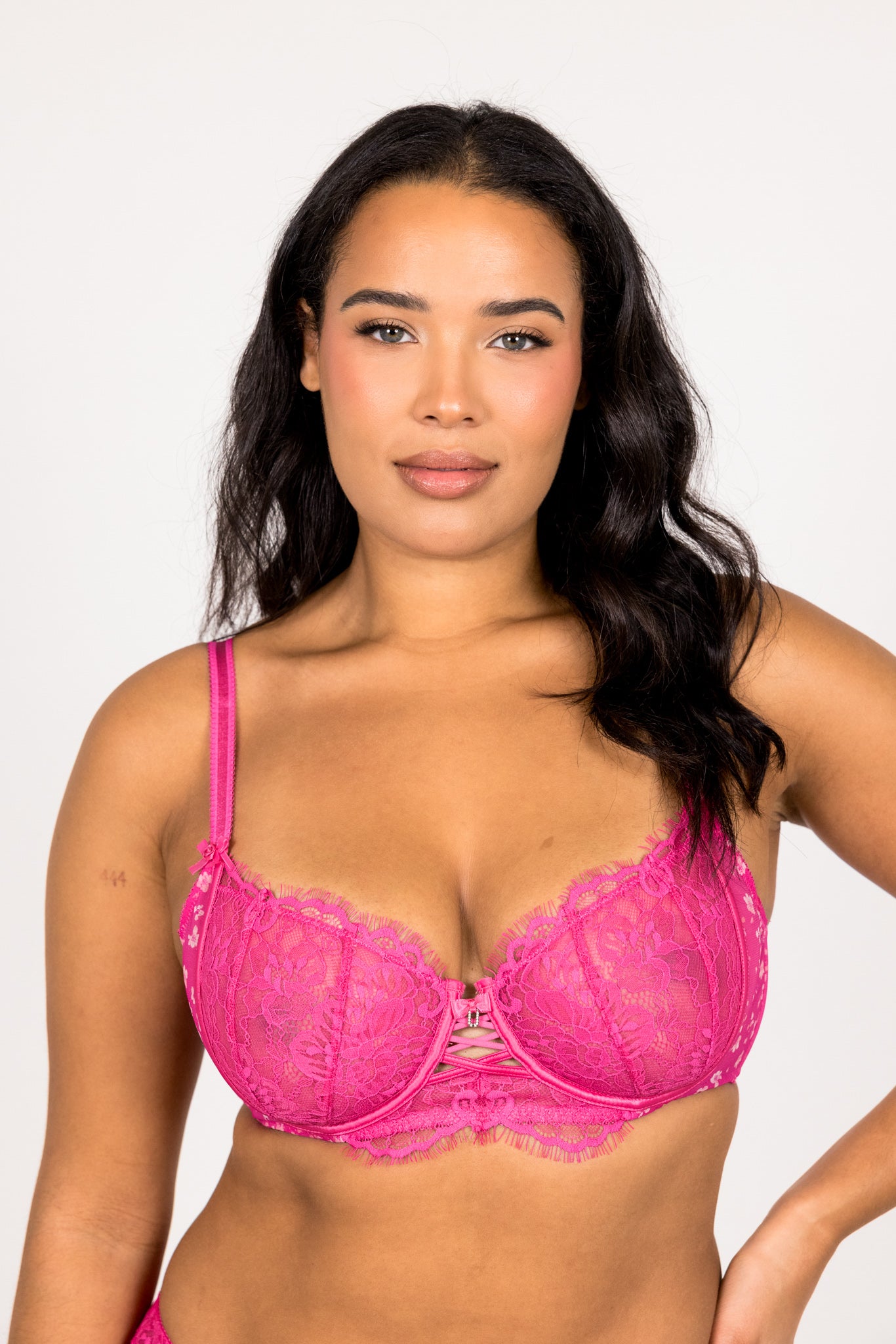 LILUNDERWEAR Gaïa Balconnet Rose - balconnet vue de face