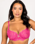 LILUNDERWEAR Gaïa Balconnet Rose - balconnet vue de face