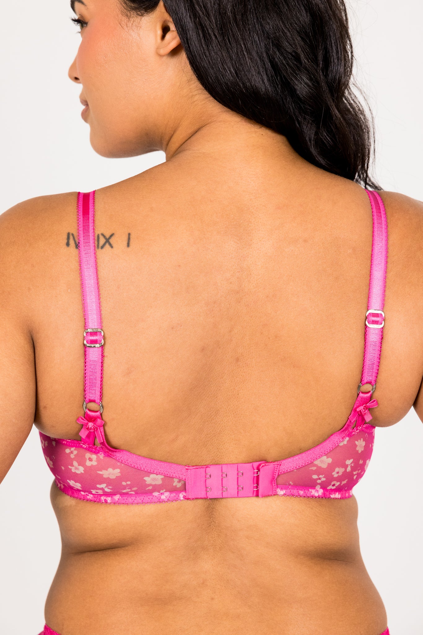LILUNDERWEAR Gaïa Balconnet Rose - balconnet vue de dos